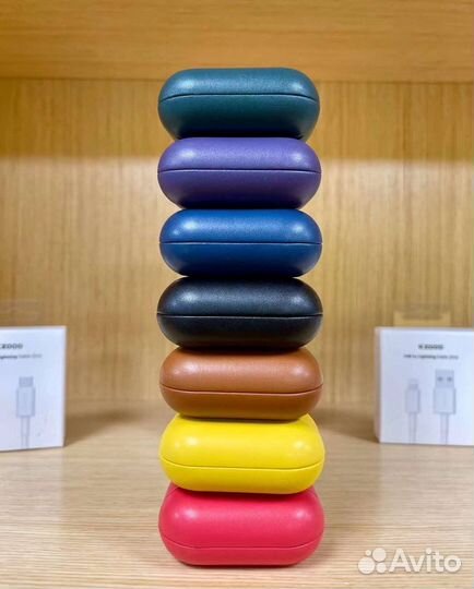 Чехол на AirPods кожаный k-doo