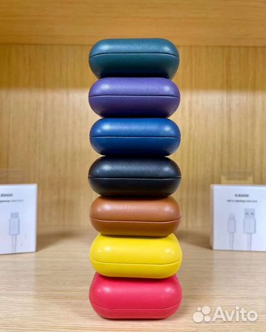 Чехол на AirPods кожаный k-doo