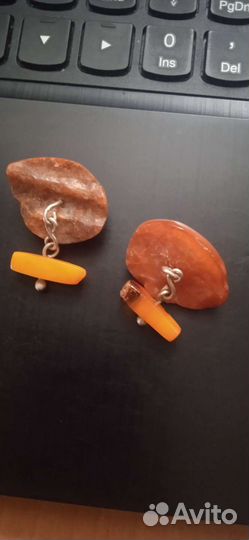 Янтарь запонки СССР