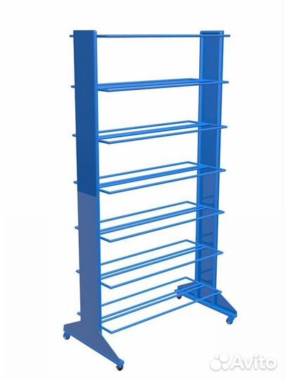 Стеллаж для мячей усиленный двухсторонний 200х12