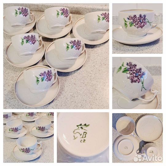 Чайные сервизы СССР. Дулево, Песочное, Пролетарий