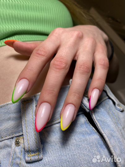 Маникюр гель лак наращивание ногтей педикюр