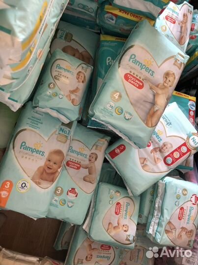 Памперсы трусики pampers premium care 1,2,3,4,5,6