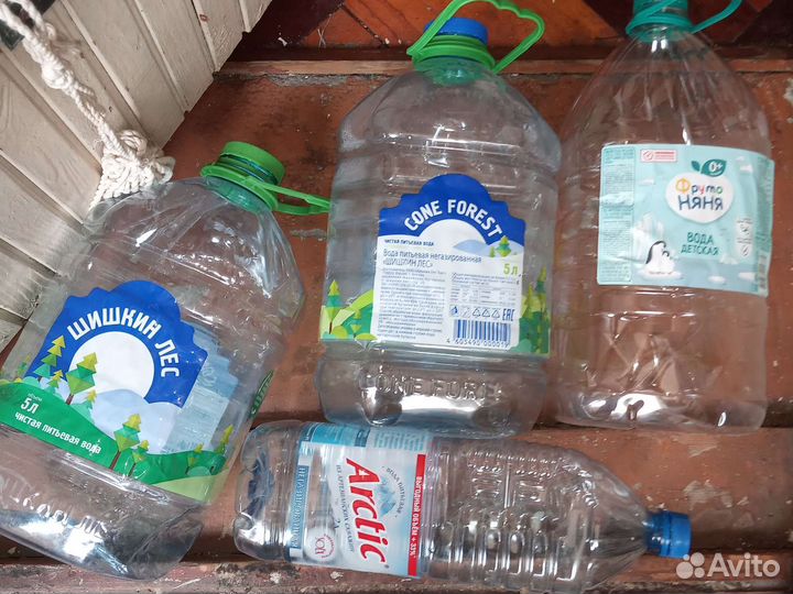 Бутыли Пэт 5 л -20 шт и 1,5 л -12 шт