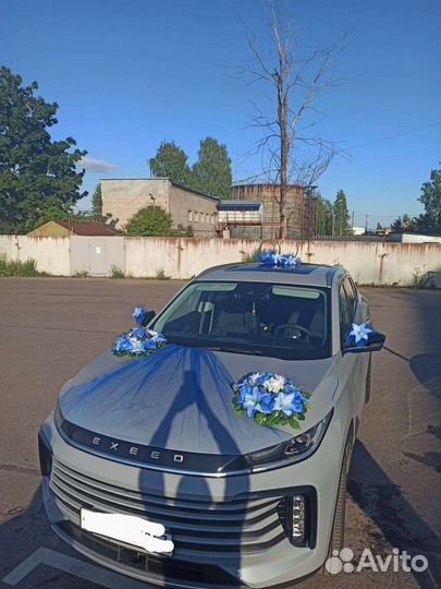 Свадебное украшение на автомобиль 