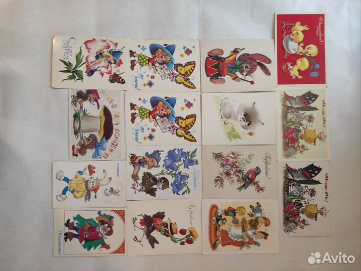 Открытки новогодние и поздравительные СССР