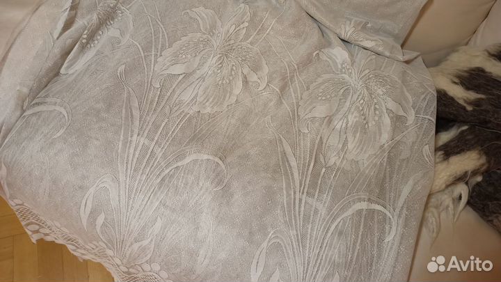 Тюль, ширина 280 см, высота 200 см.Ирисы.Красотища