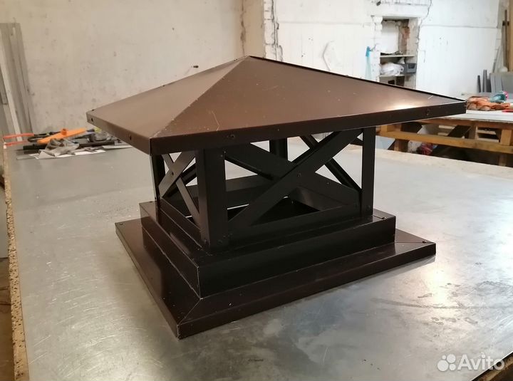 Флюгарка на трубу, дымник, оголовок