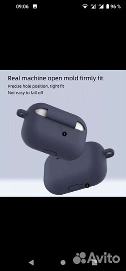 Чехол для airpods черный