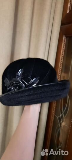 Шляпа женская черная