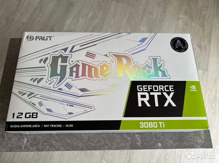 Коробка от видеокарты Palit Gamerock rtx 3080 ti