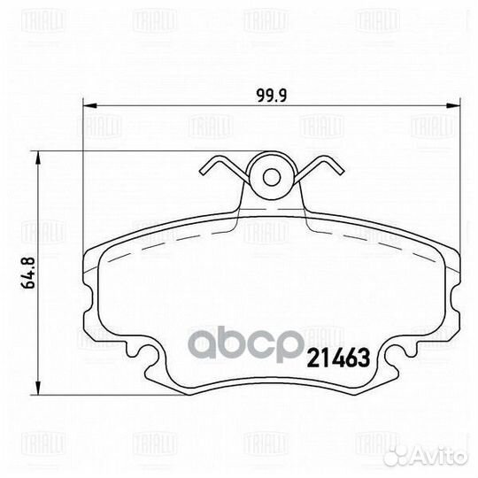 Колодки тормозные дисковые передние перед 1