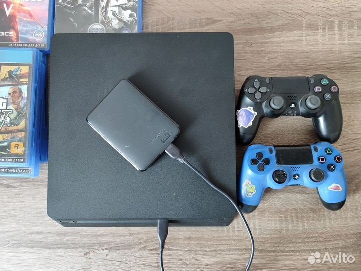 Sony PS4 slim + SSD на 1 тб