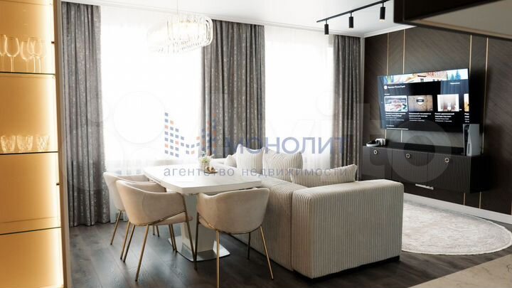 3-к. квартира, 90 м², 15/17 эт.