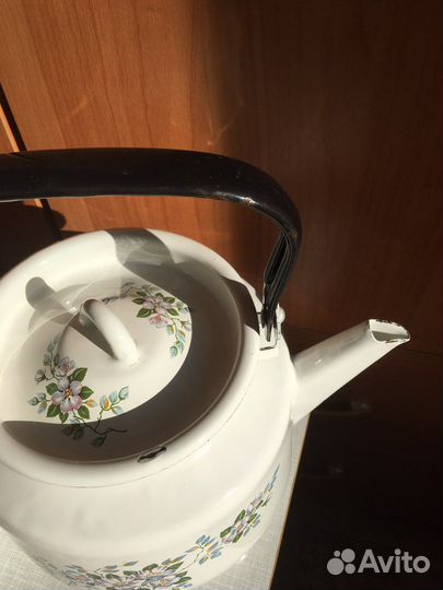 Набор посуды эмалированный чайник и бидон новый