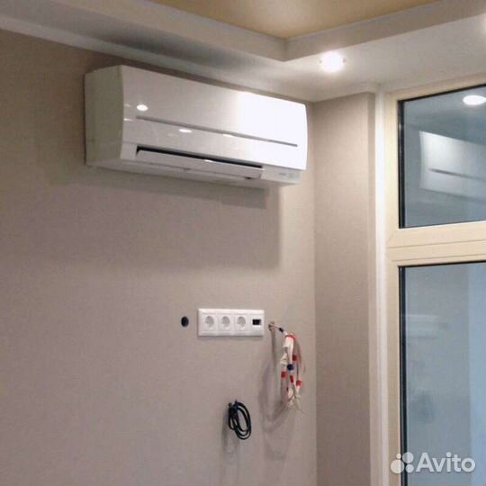 Установка и монтаж кондиционеров закладка трассы