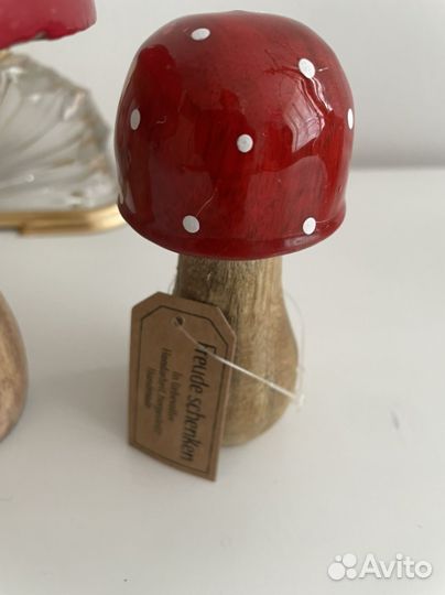 Декоративные деревянные грибы