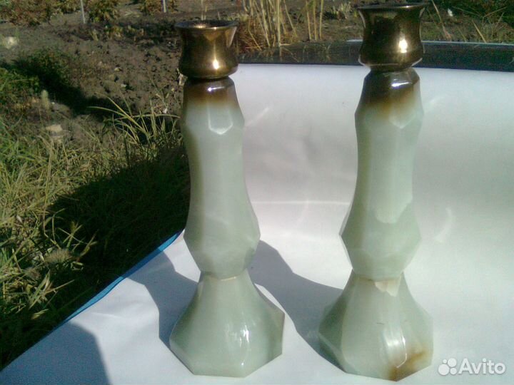 Подсвечники из нефрита