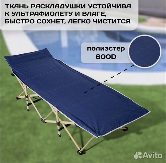 Раскладушка туристическая