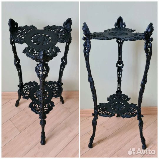 Ажурная чугунная этажерка, каслинское литьё