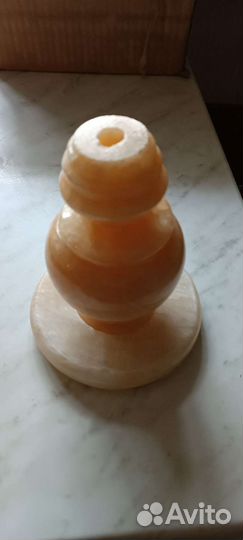 Основание для светильника из камня