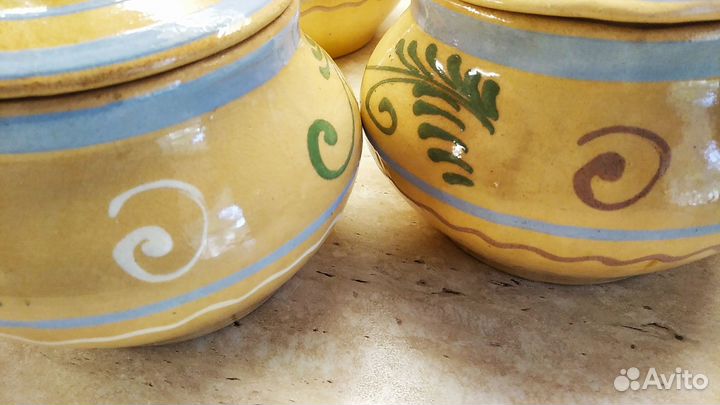 Горшочек керамический СССР для запекания в духовке