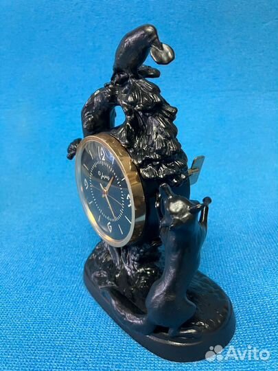 Каслинское литье. Часы Ворона и Лиса 1965г