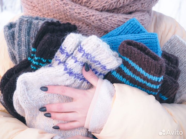 Носки вязаные шерсть