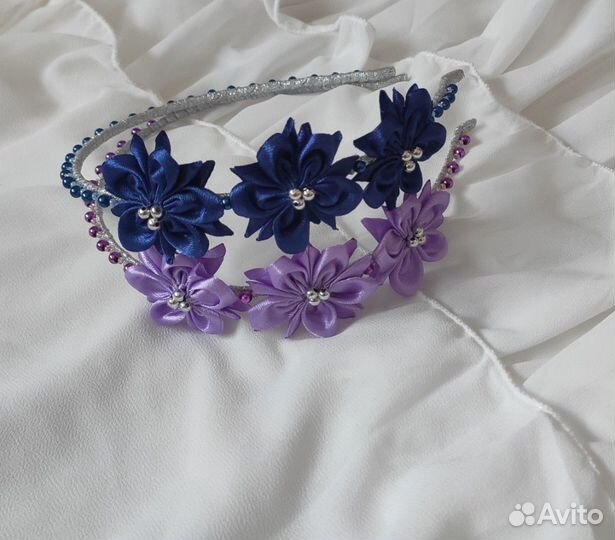 Ободок с цветами