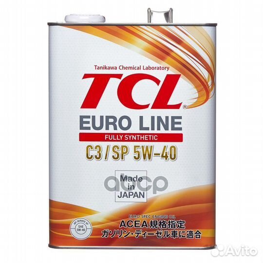 Масло моторное TCL Euro Line SP acea C3, 5W40