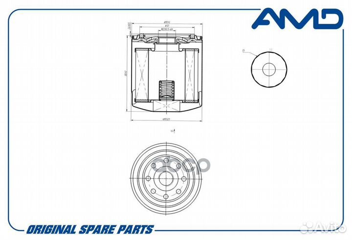 Фильтр масляный Great Wall Hover H5 AMD.FL341 AMD
