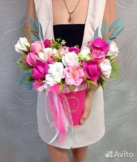 Букет из мыльных цветов