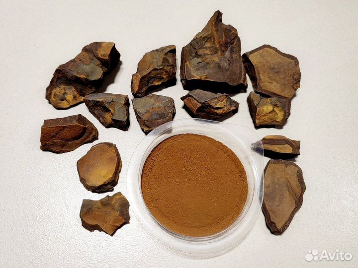 Гётит натуральный пигмент, минерал художникам