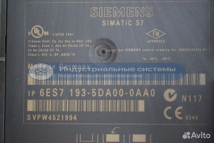 Клеммный блок Siemens 6ES7193-5DA00-0AA0