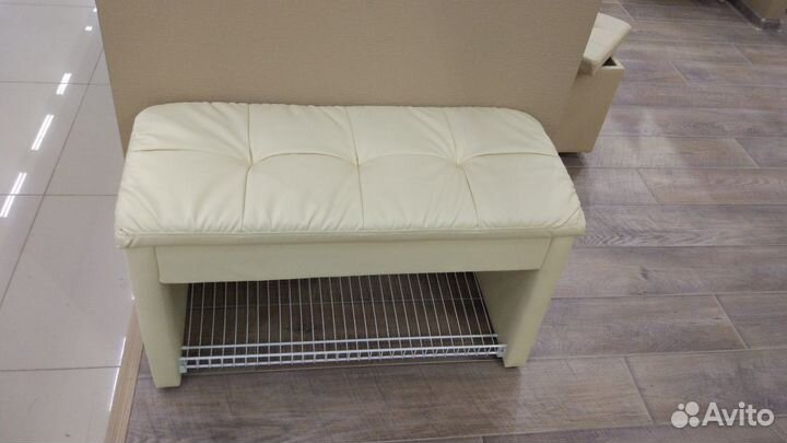 Новая Пуф-Обувница c решётка и ящиком