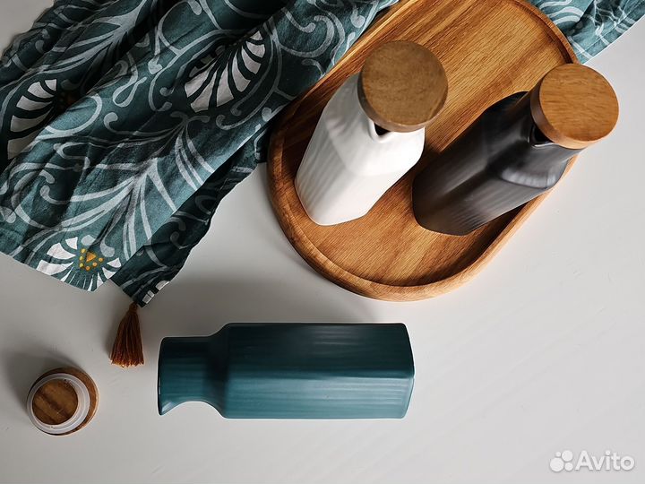 Бутылочки керамические для масла