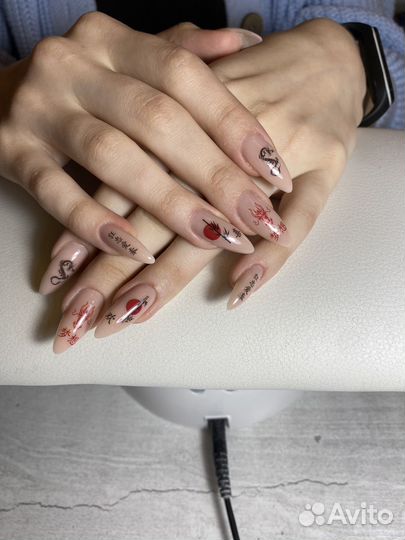 Коррекция ногтей, наращивание