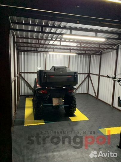 Модульное напольное покрытие для автосервиса