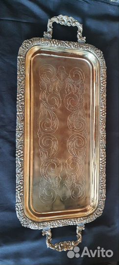 Поднос большой. Латунь