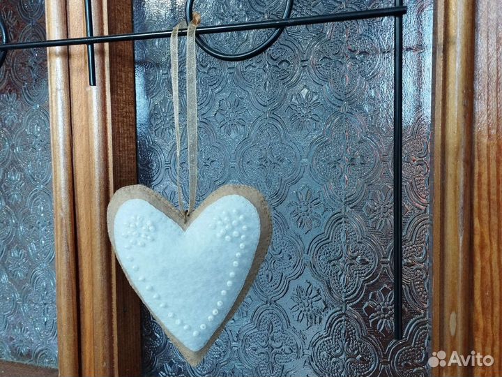 Сердечко подвеска украшение интерьера