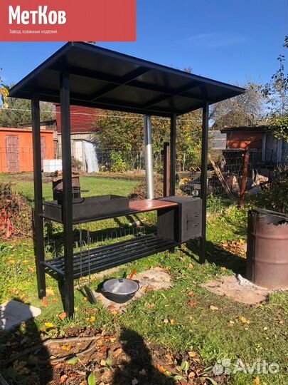 Мангал loft с крышей