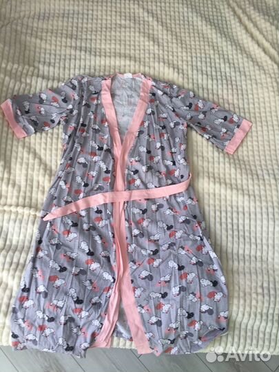 Комплект халат и сорочка в роддом