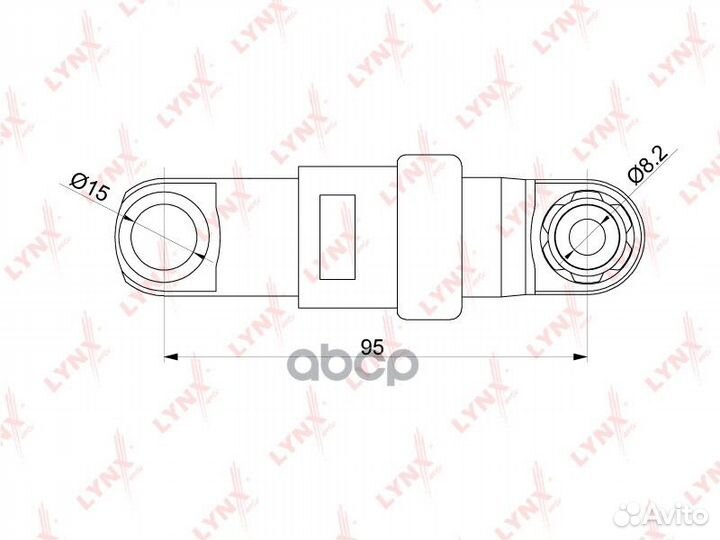Амортизатор натяжителя поликлинового ремня PT-3