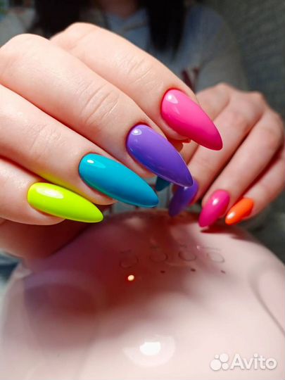 Модель на маникюр с покрытием