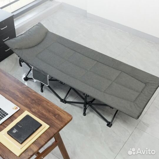 Раскладушка туристическая с матрасом