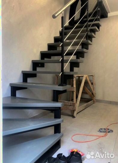 Металлокаркас для лестницы 