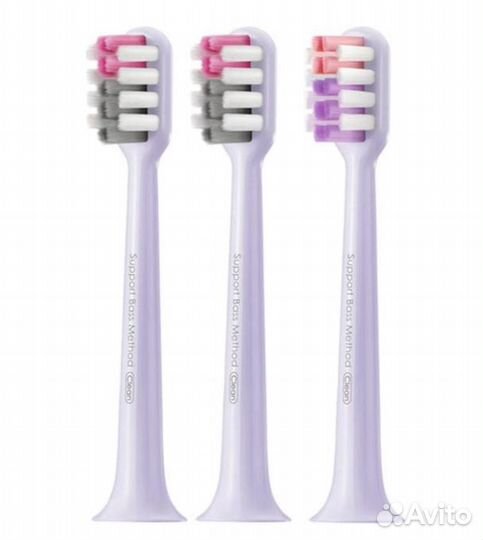 Сменные насадки Dr.Bei EB-02PL, фиолетовый (3 шт)