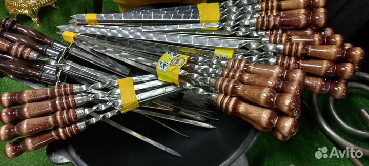 Шампура ручной работы в подарочной подставке