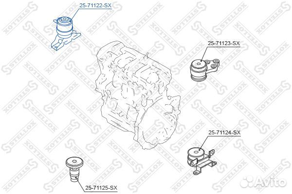 Подушка двс правая Mazda Tribute CP 2.0-3.0 01