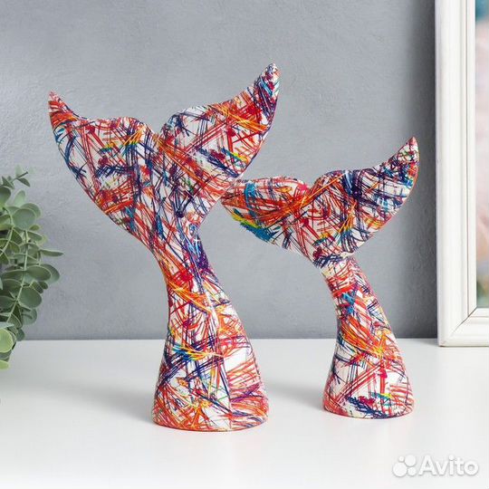 Сувенир полистоун 'Хвост кита. Цветные карандаши'